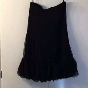 Fancy, black pull-on skirt